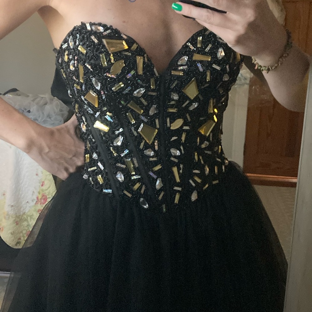 May queen Corset homecoming dress with tulle skirt ✨✨✨✨✨✨✨✨✨✨ - Picture 4 of 9